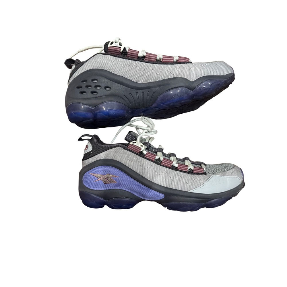 Reebok DMX Series 16 Cold Grey Violet Maroon Sneakers CN5385 Womens 7.5